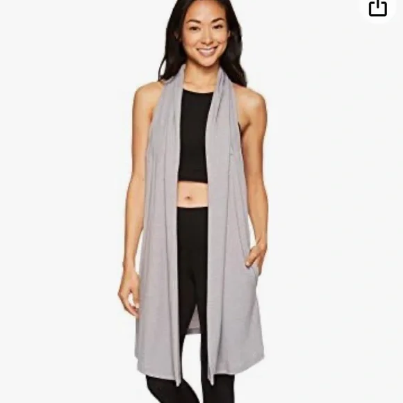 💜LUCY CALM HEART RACERBACK ACTIVE VEST/WRAP-PURPLE-POCKETS-S💜 - Picture 2 of 10